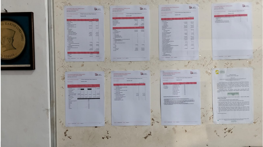 Pengumuman laporan keuangan 2025
